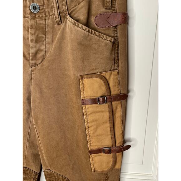 Ralph Lauren Button-fly Equestrian Pants with Leather Accents Size 2 - Picture 5 of 8